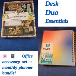 Desk Duo Essentials Office Accessory Set and Planner- BRAND NEW